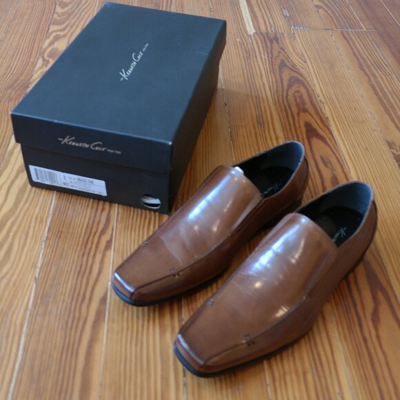 Kenneth Cole Magic One Conac Leather Slip On Dress Loafers Shoes Men\'s SIZE 8 main image 10